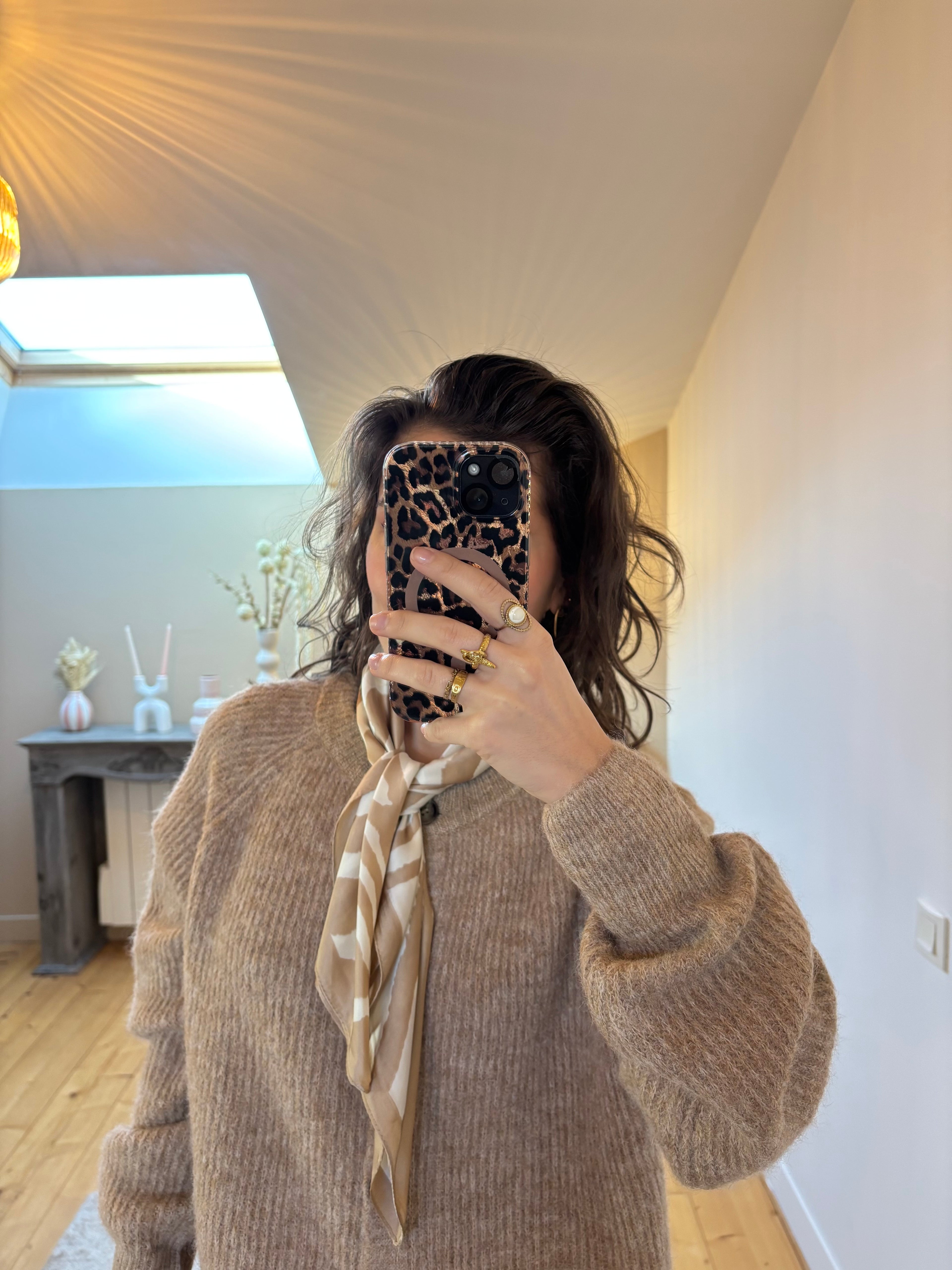 Carré de luxe Zaza - Beige