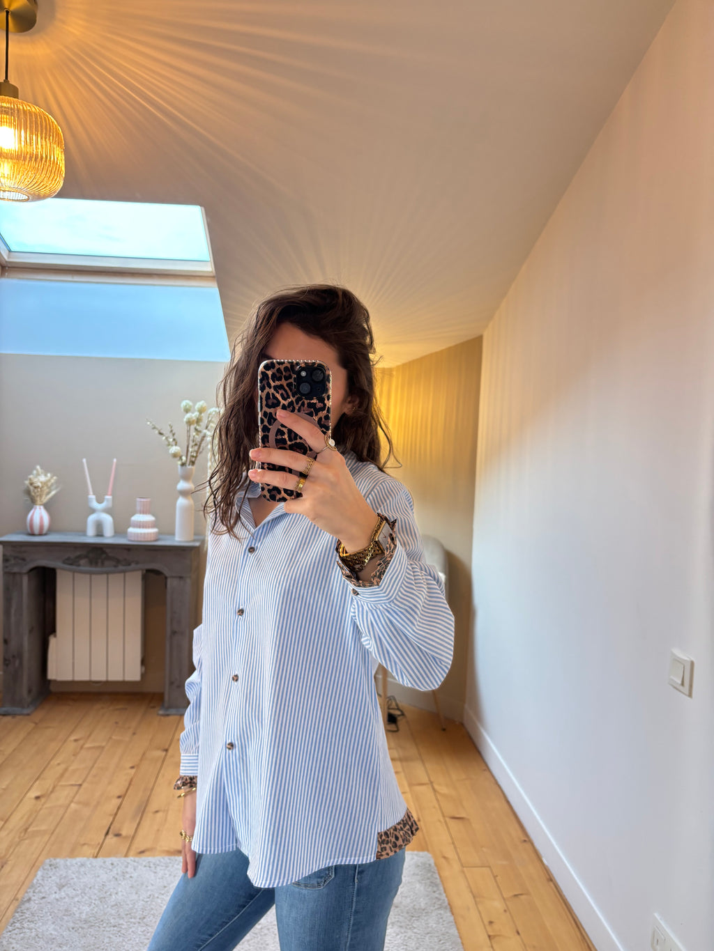 Chemise Léa - Bleu ciel