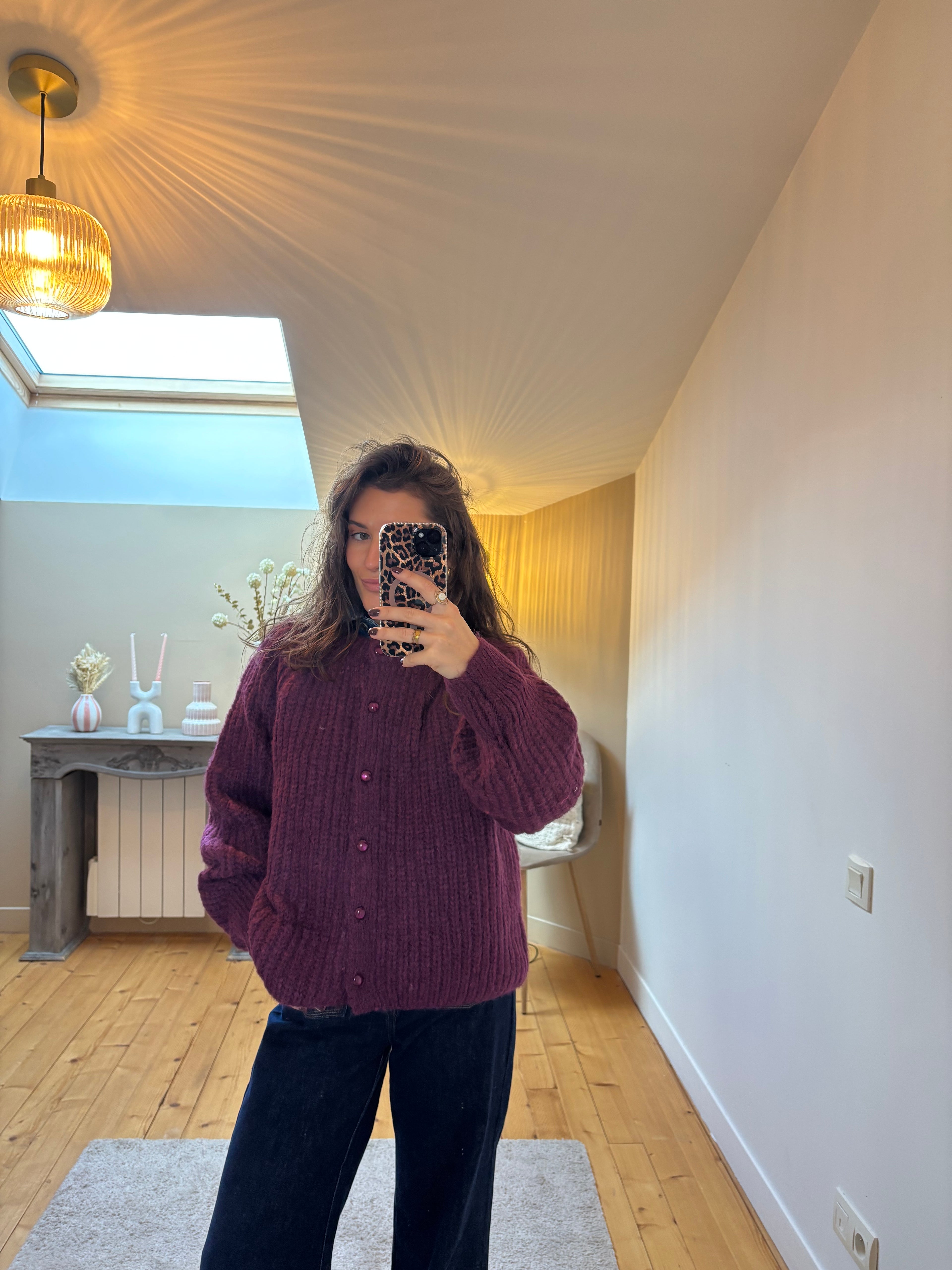 Cardigan Lola - Bordeaux