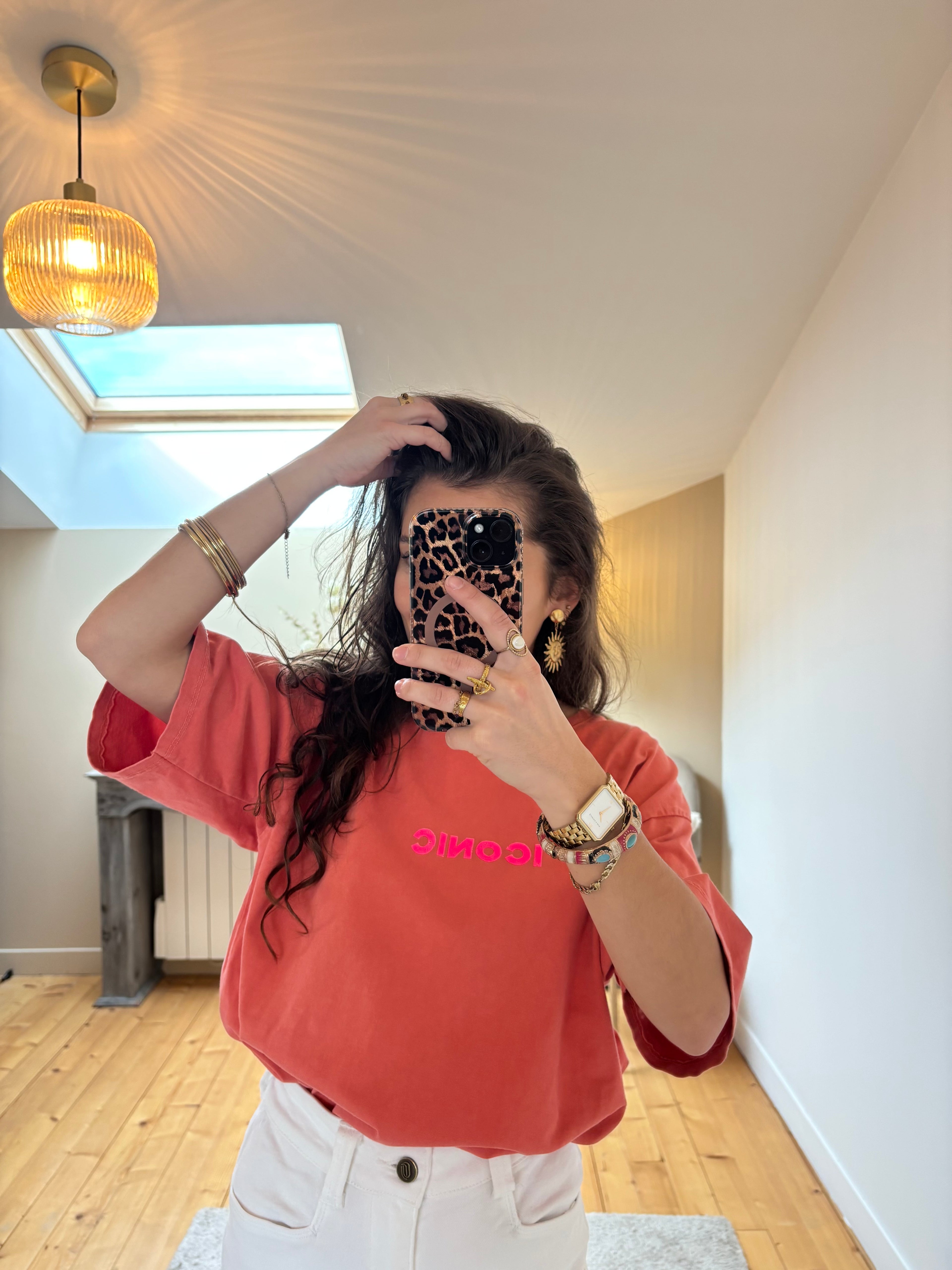 T-shirt Iconic - Saumon