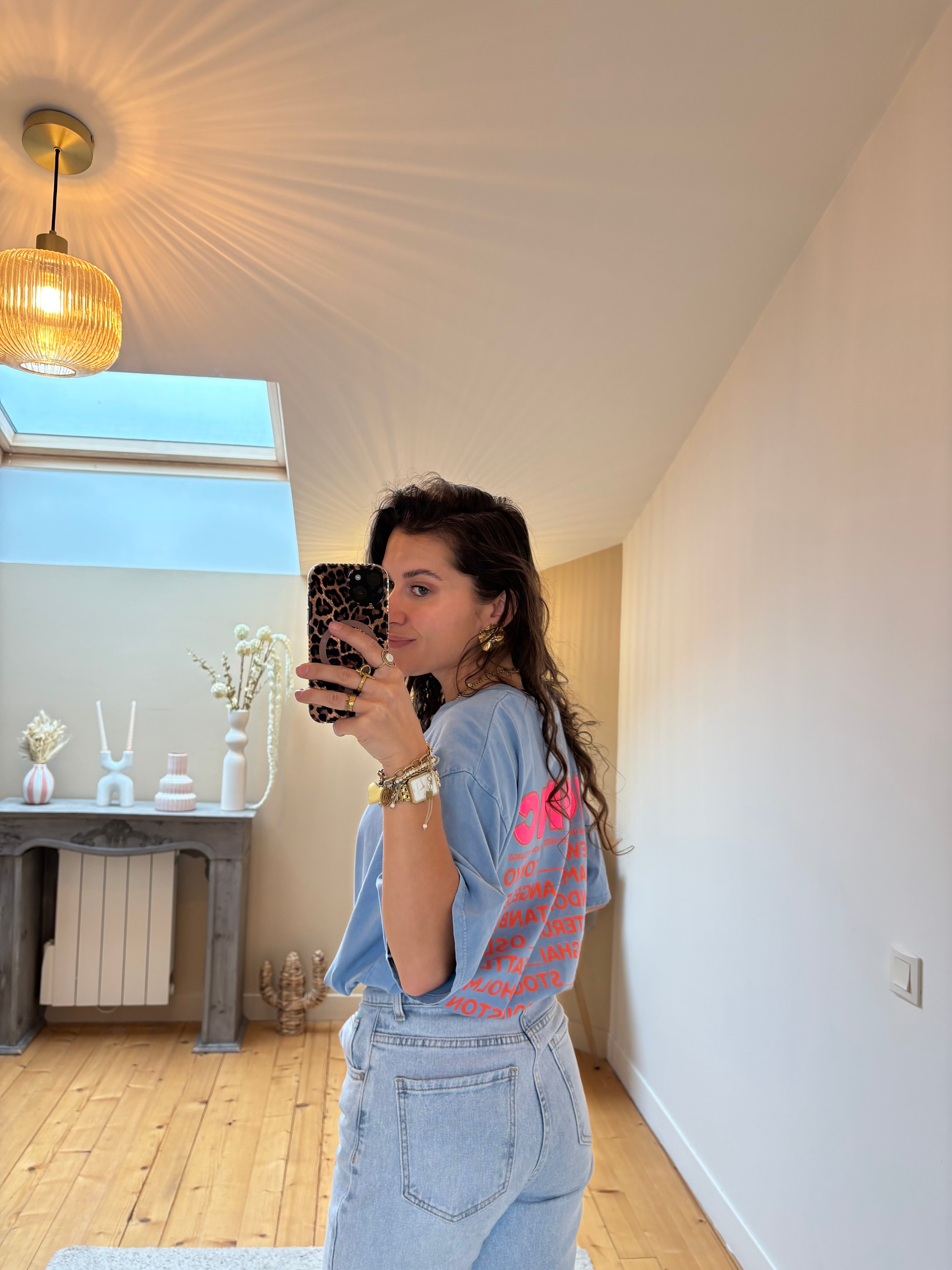 T-shirt Iconic - Bleu jean