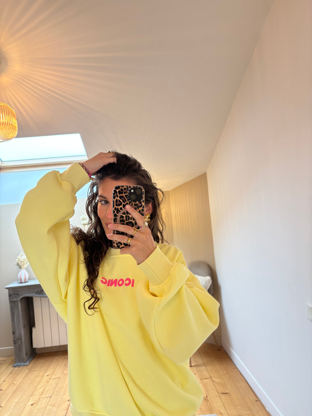 Sweat Iconic - Jaune