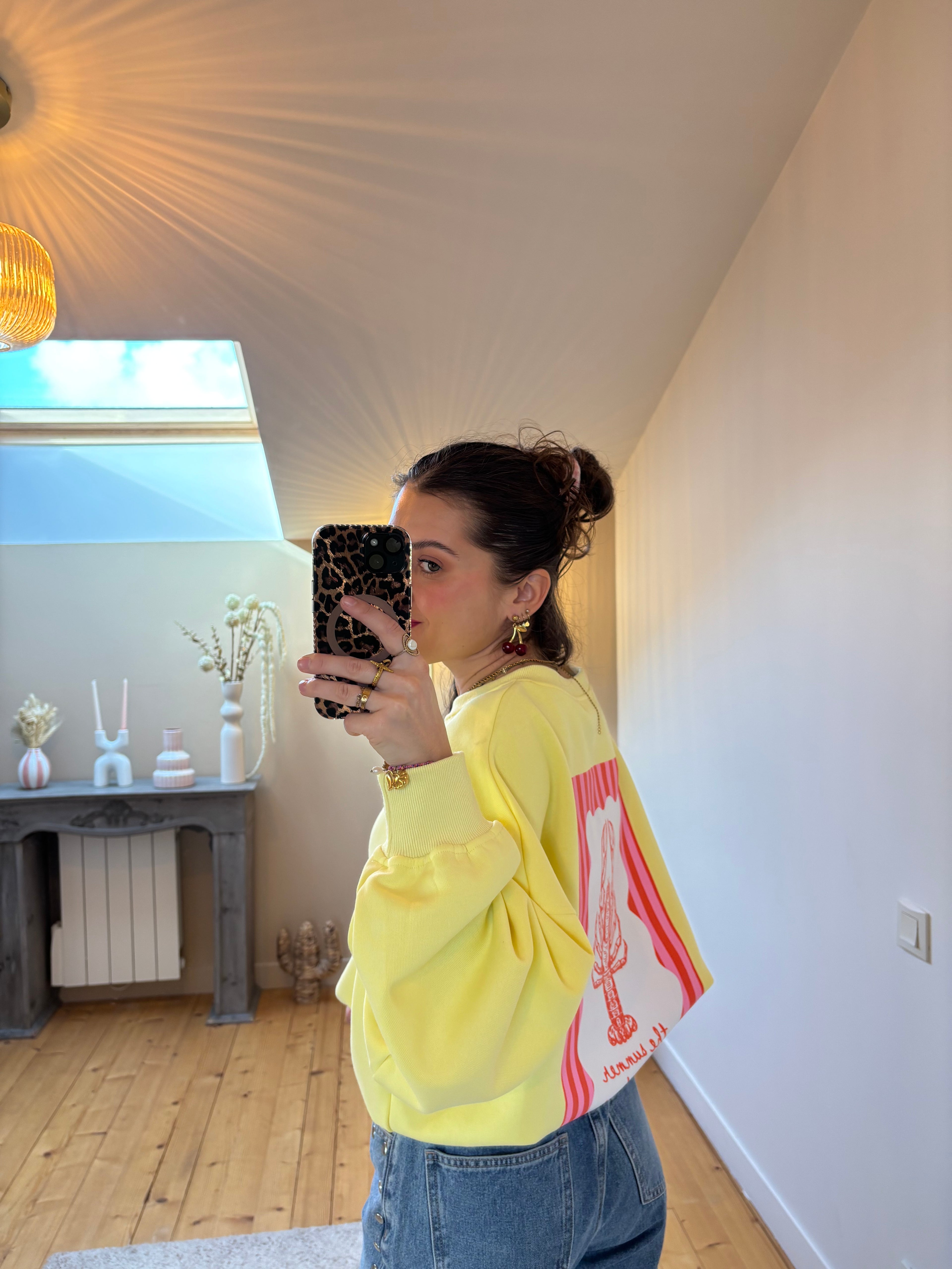 Sweat Homard - Jaune
