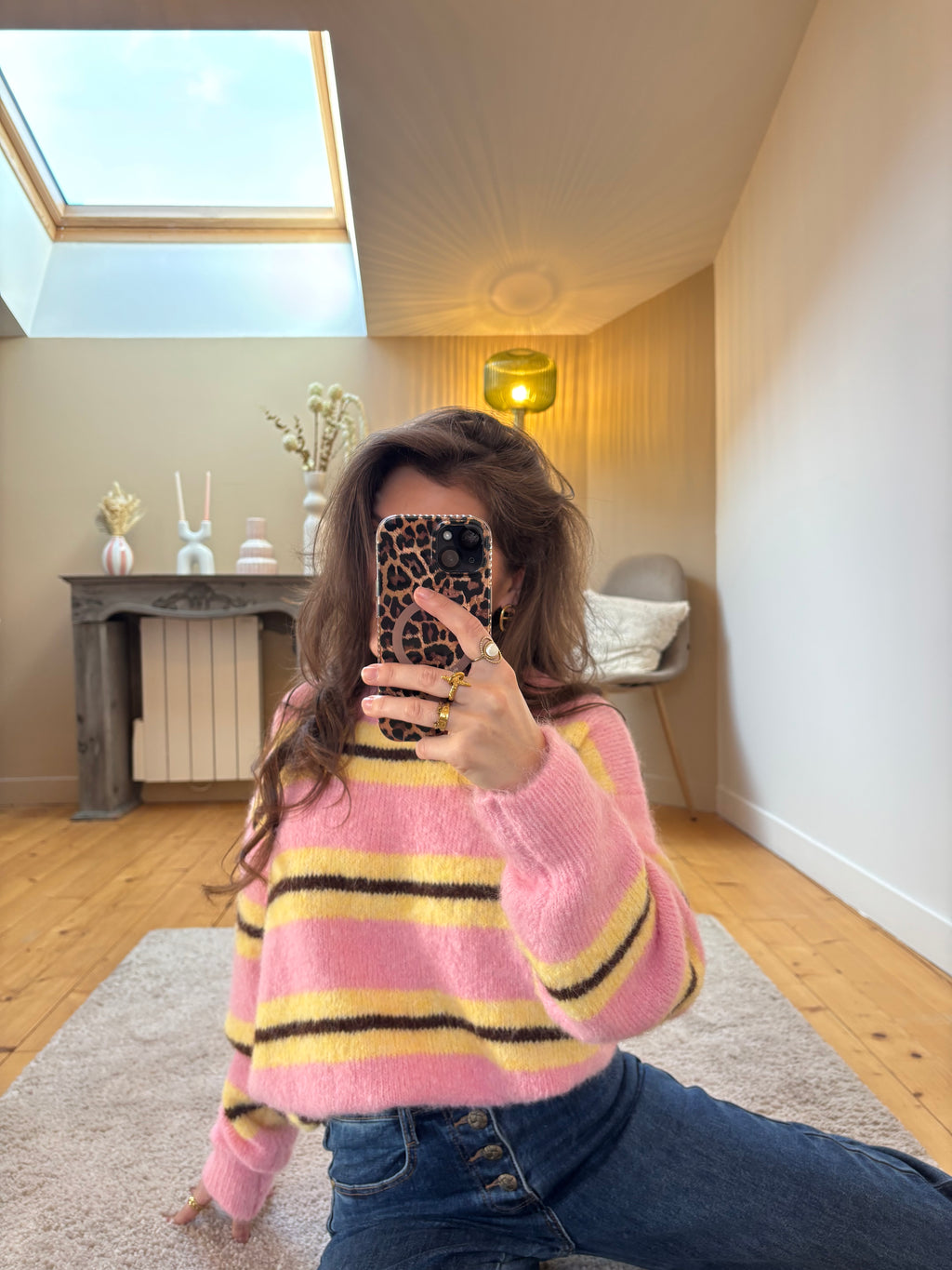 Pull Perrine - Rose