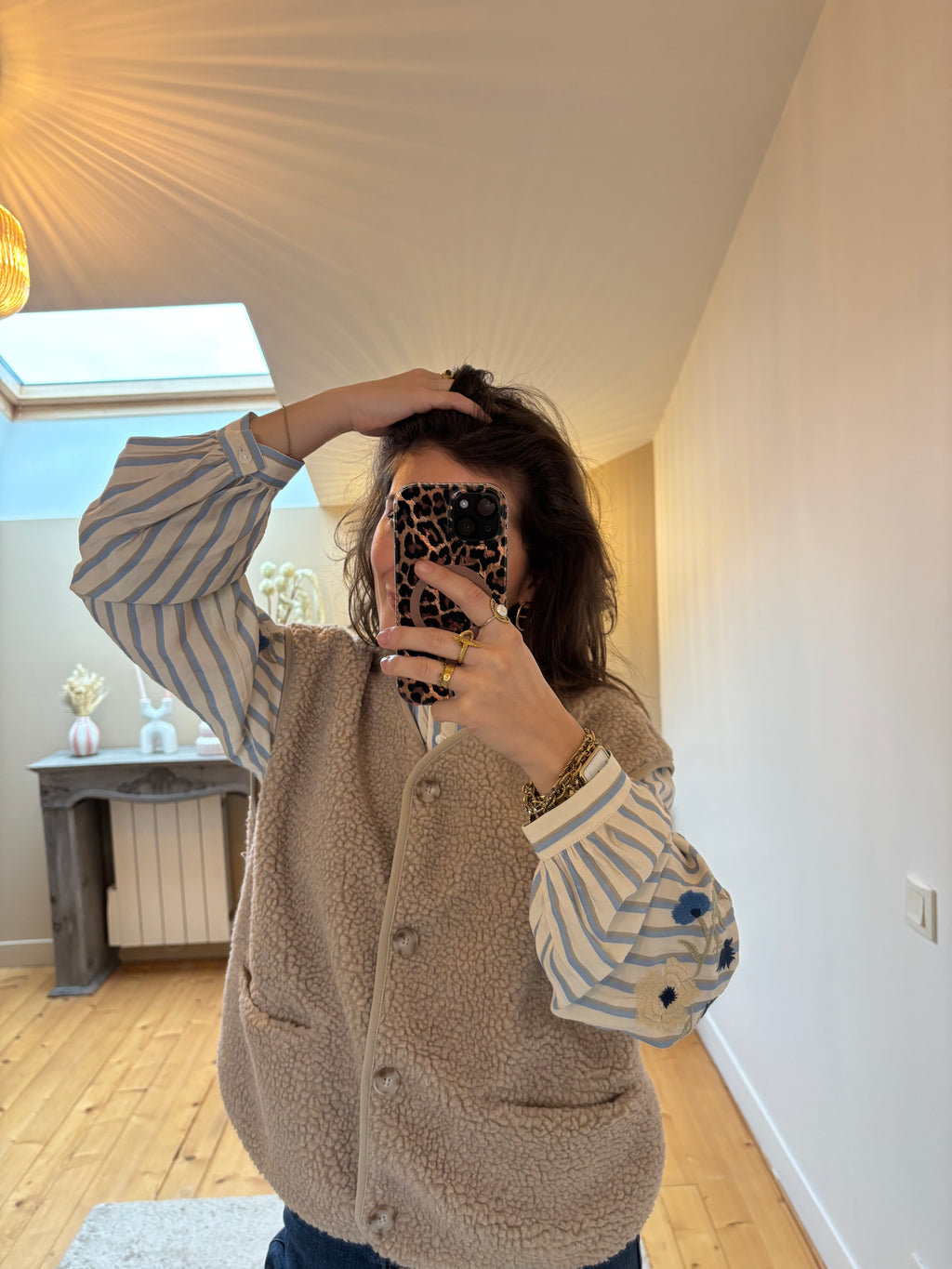 Gilet sans manches Chloé - Taupe