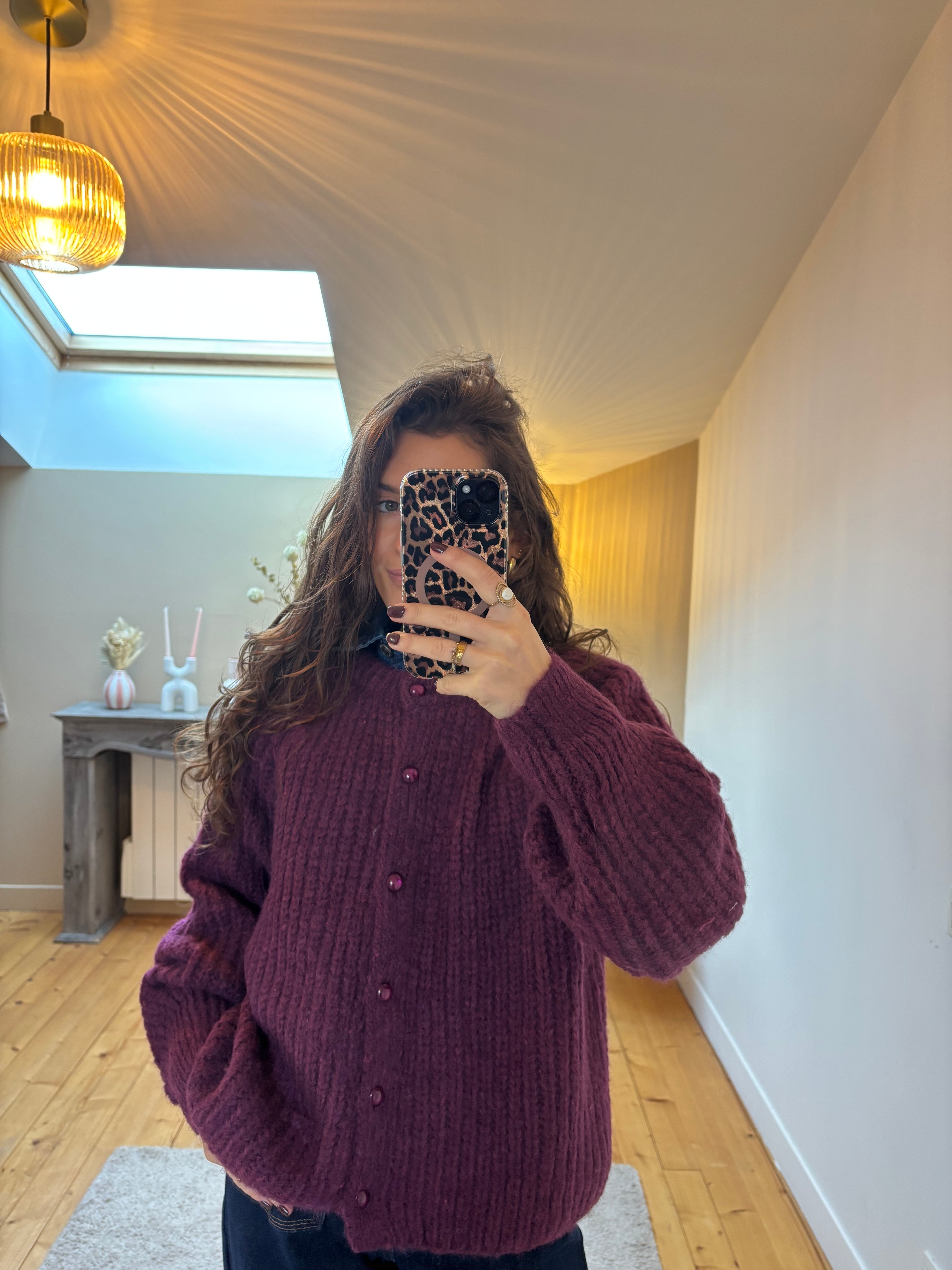 Cardigan Lola - Bordeaux