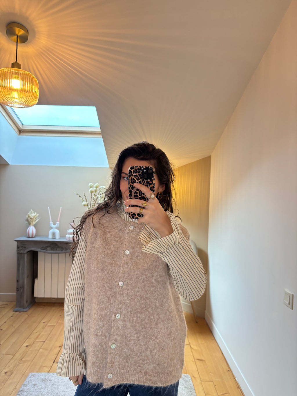 Gilet sans manches Lalie - Taupe