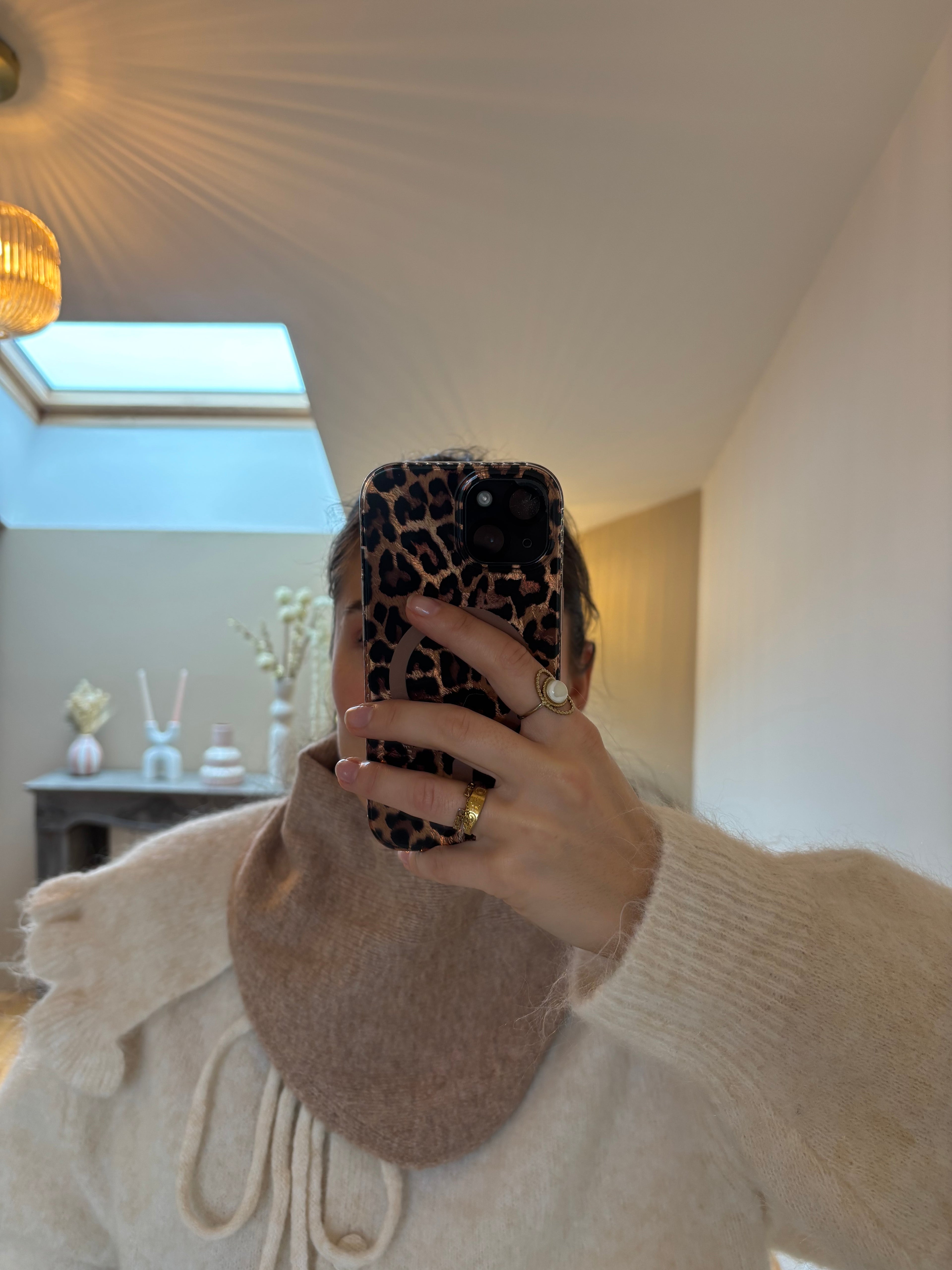 Foulard triangle Simon - Taupe