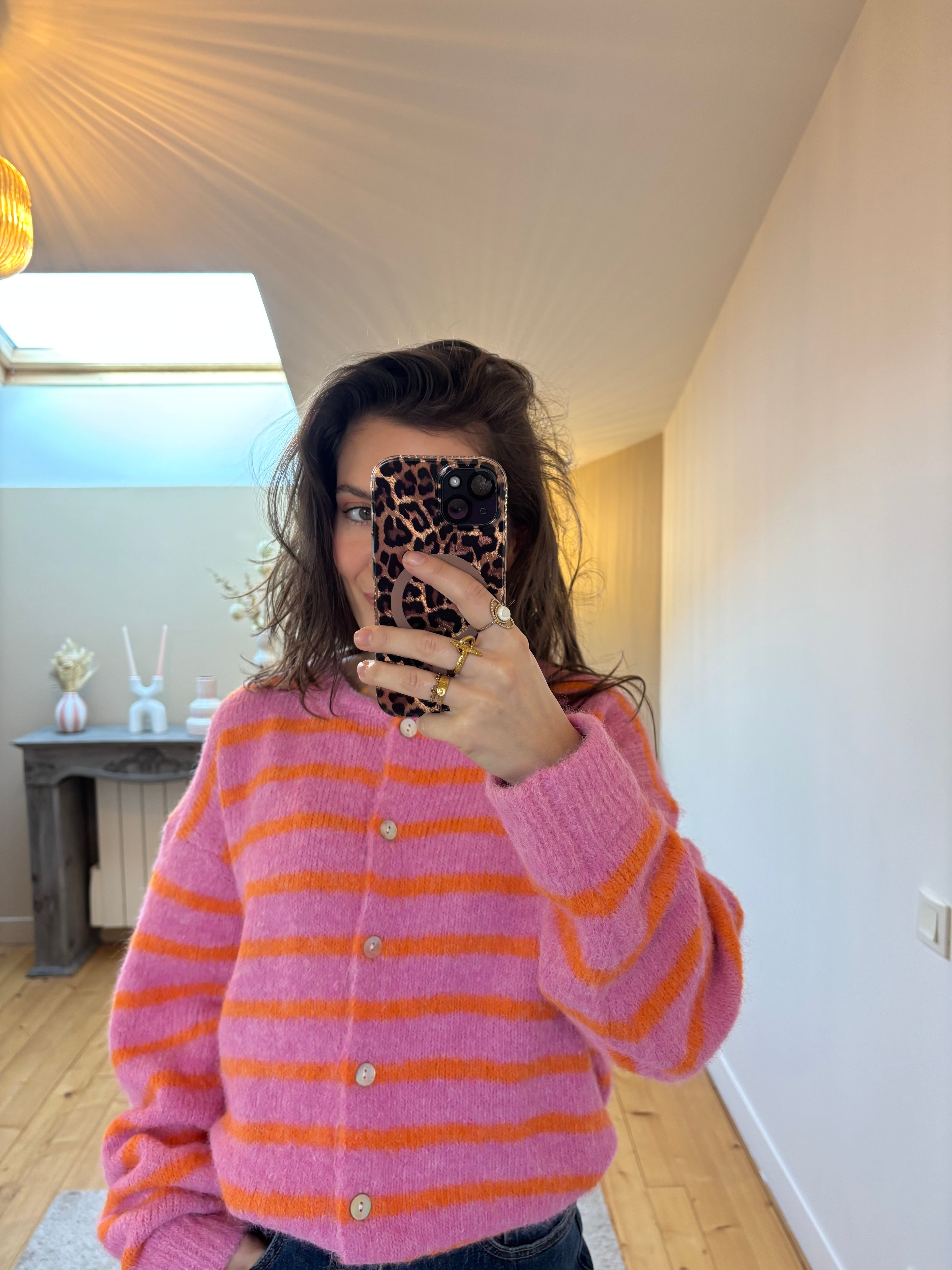 Cardigan Margaux - Fushia