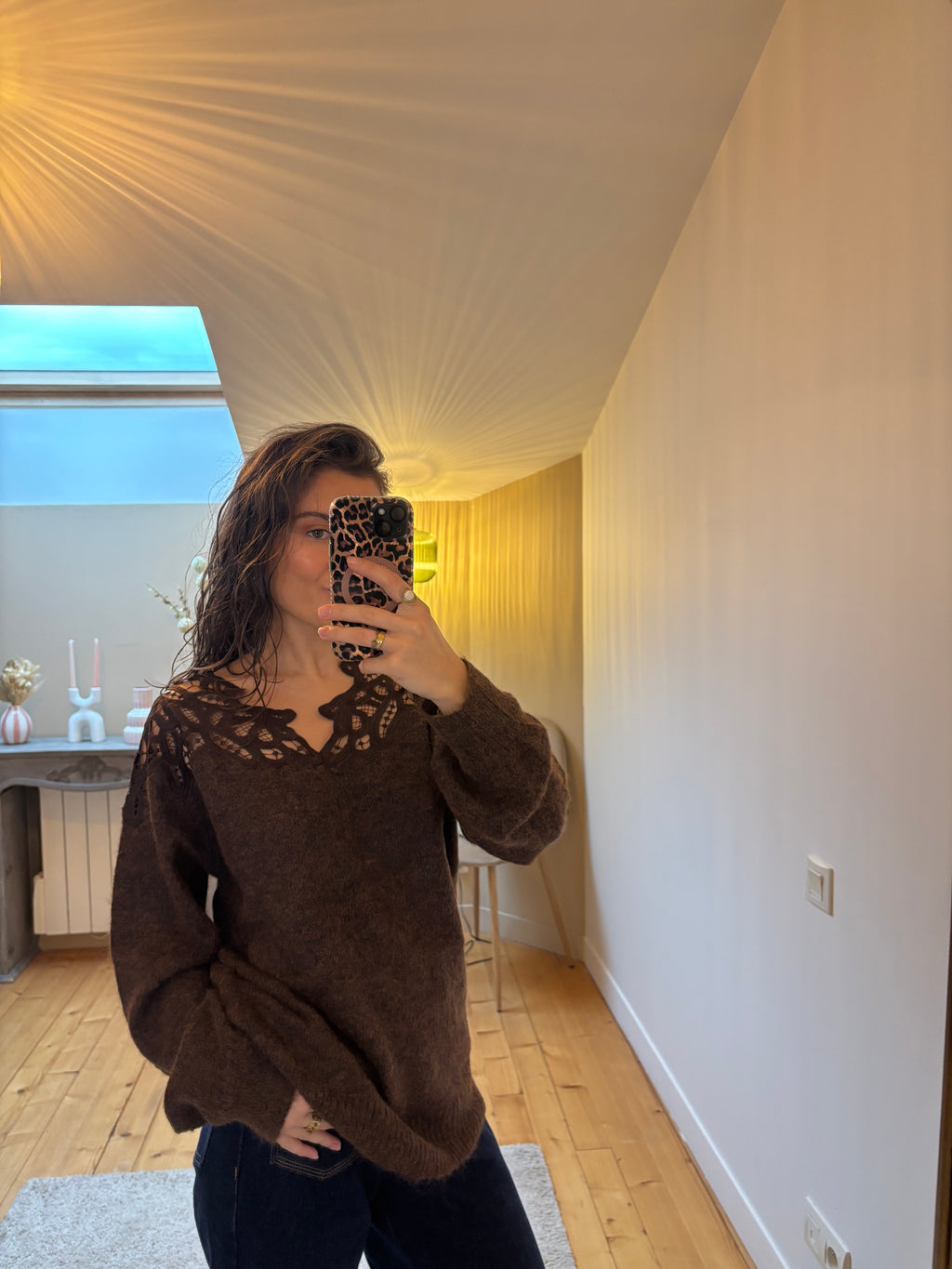 Pull Talia - Chocolat