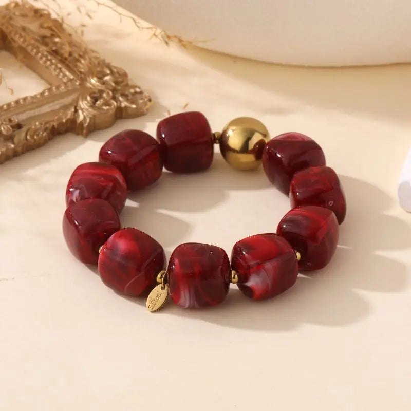 Bracelet Talia - Bordeaux