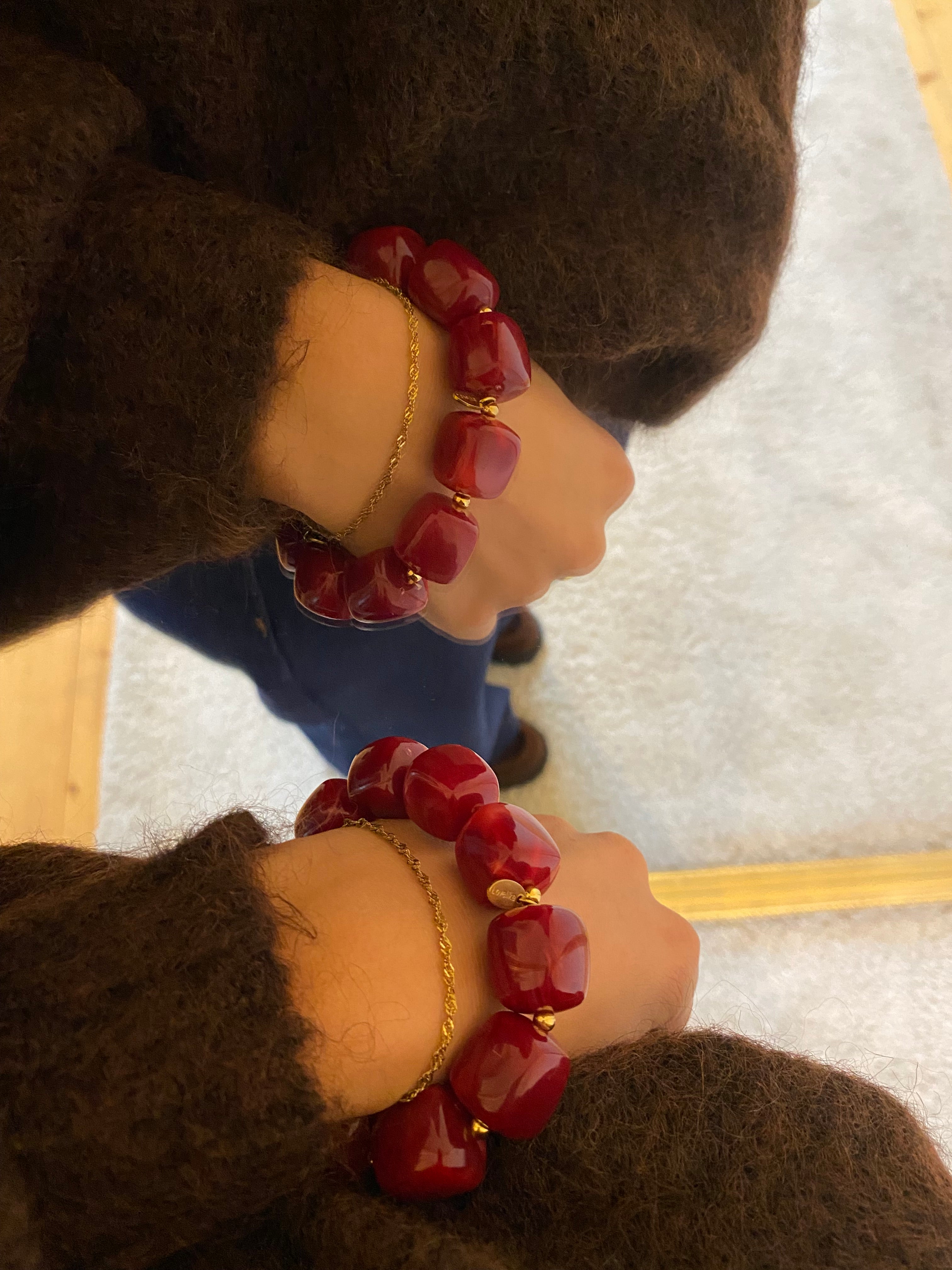 Bracelet Talia - Bordeaux