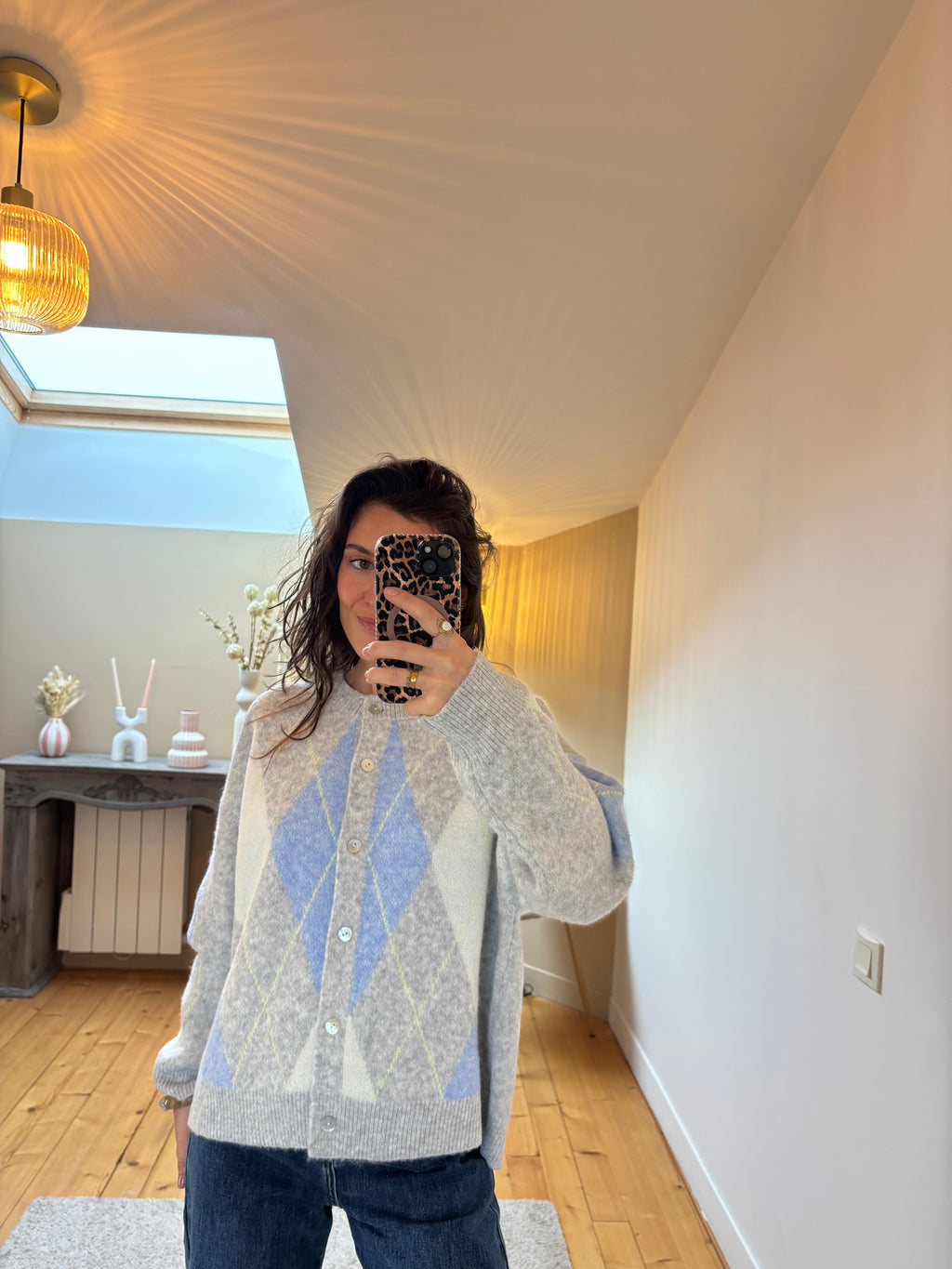Cardigan Églantine - Gris