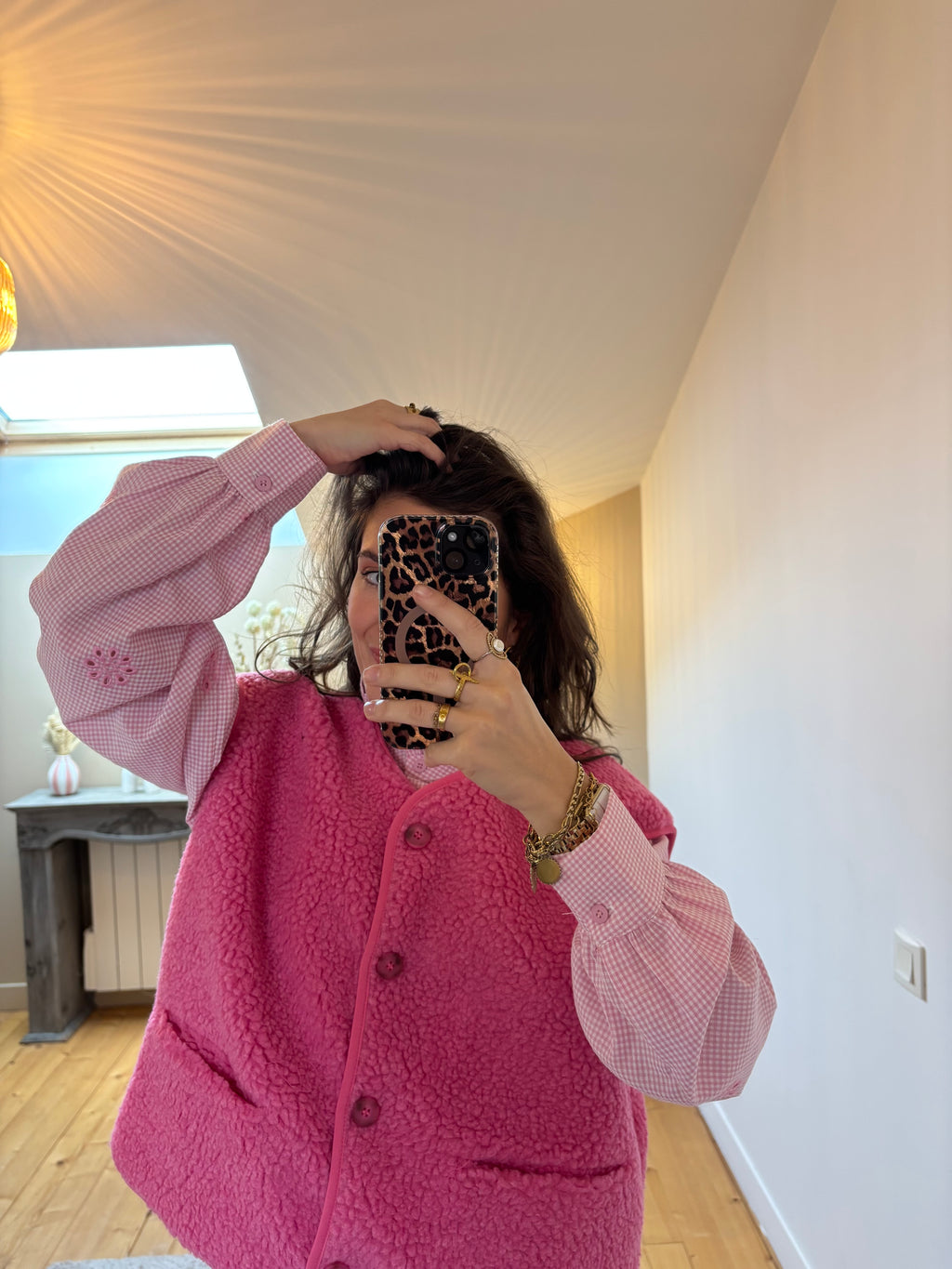 Gilet sans manches Chloé - Fushia