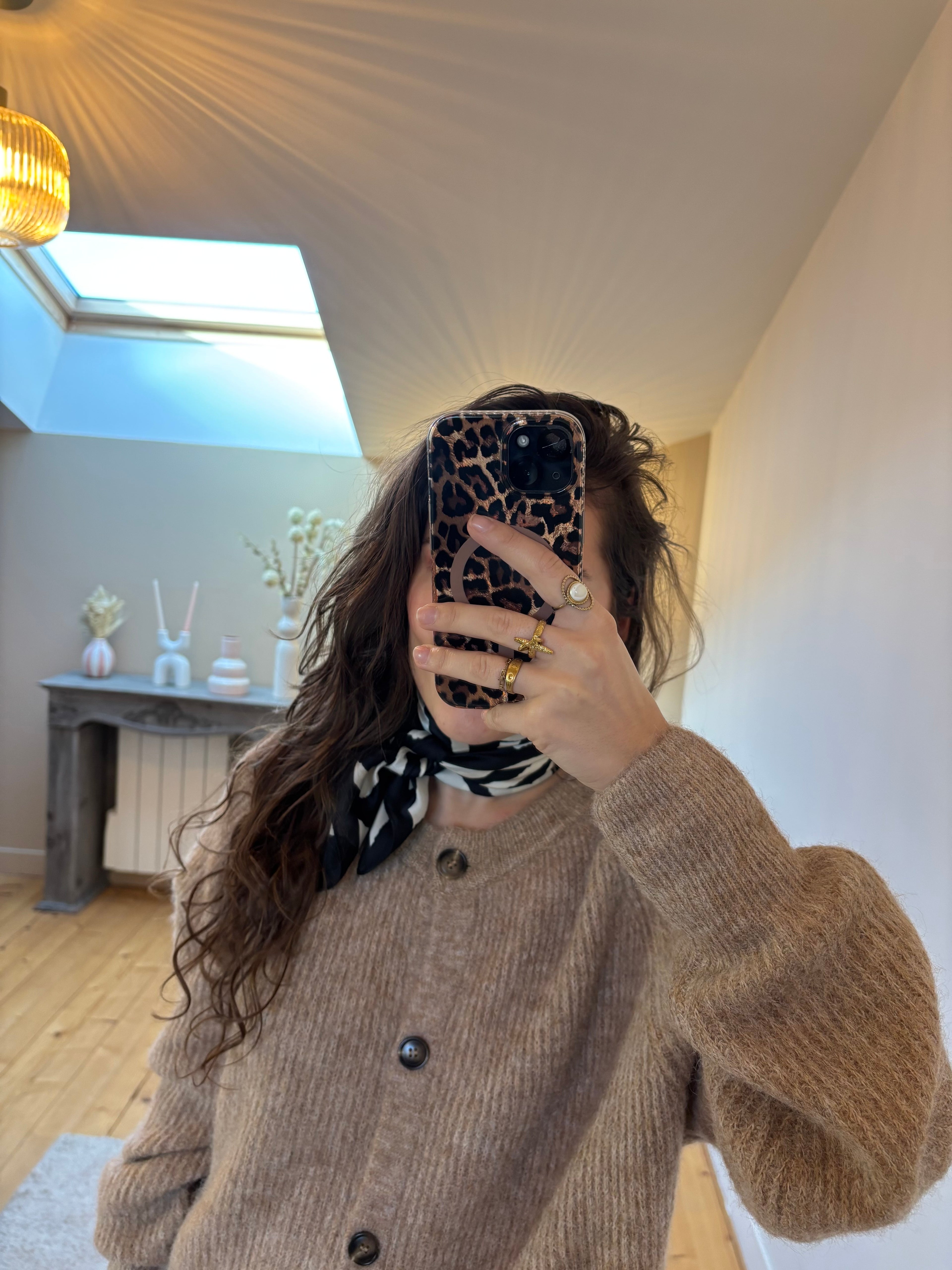 Carré de luxe Zaza - Noir