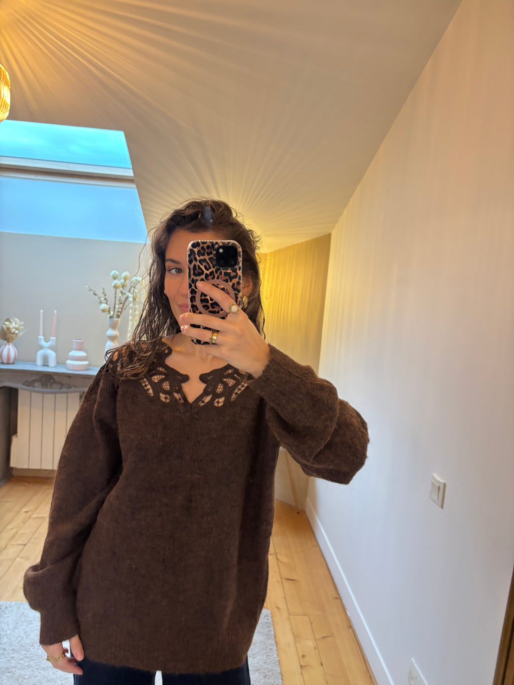 Pull Talia - Chocolat