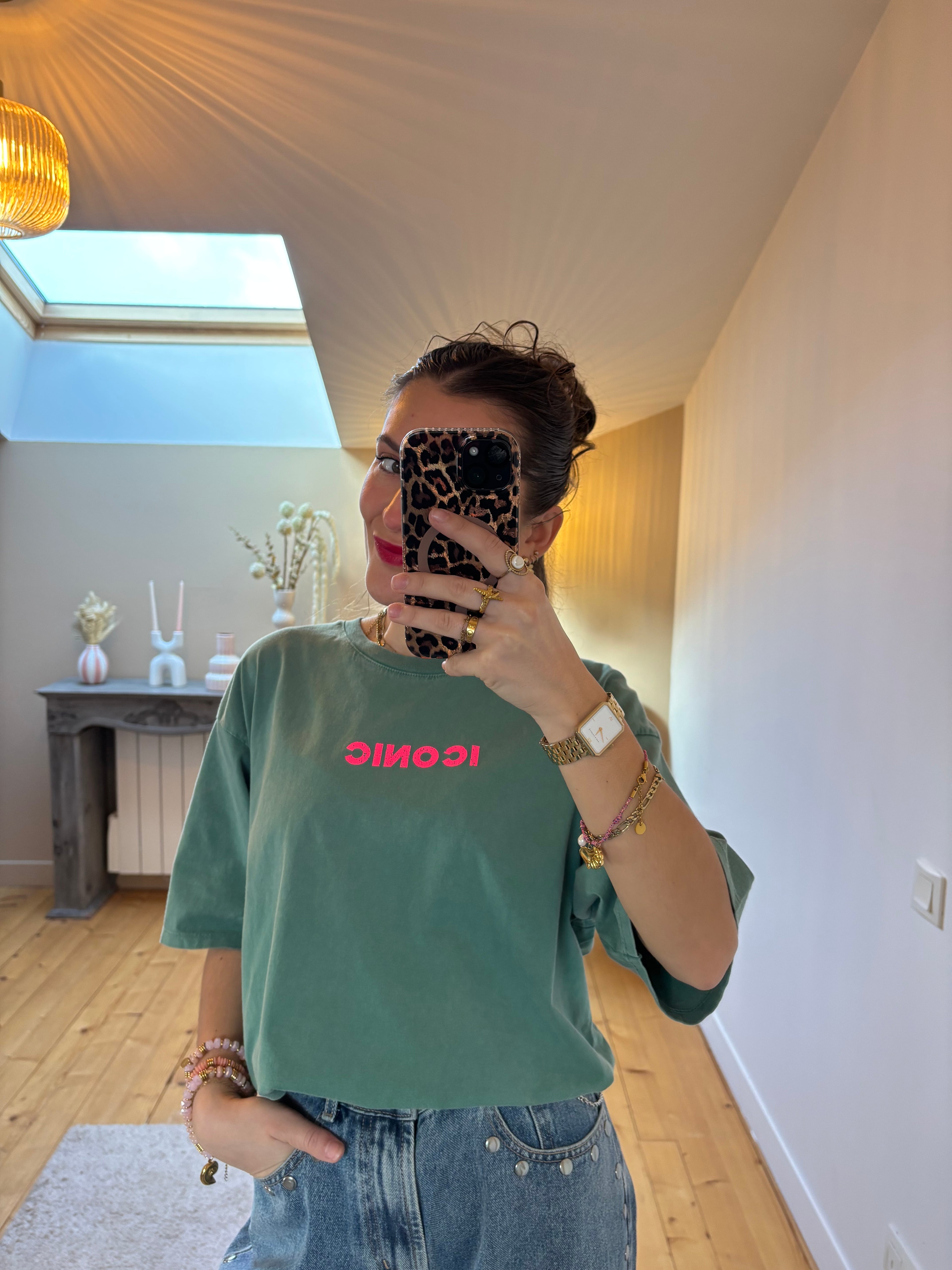 T-shirt Iconic - Vert