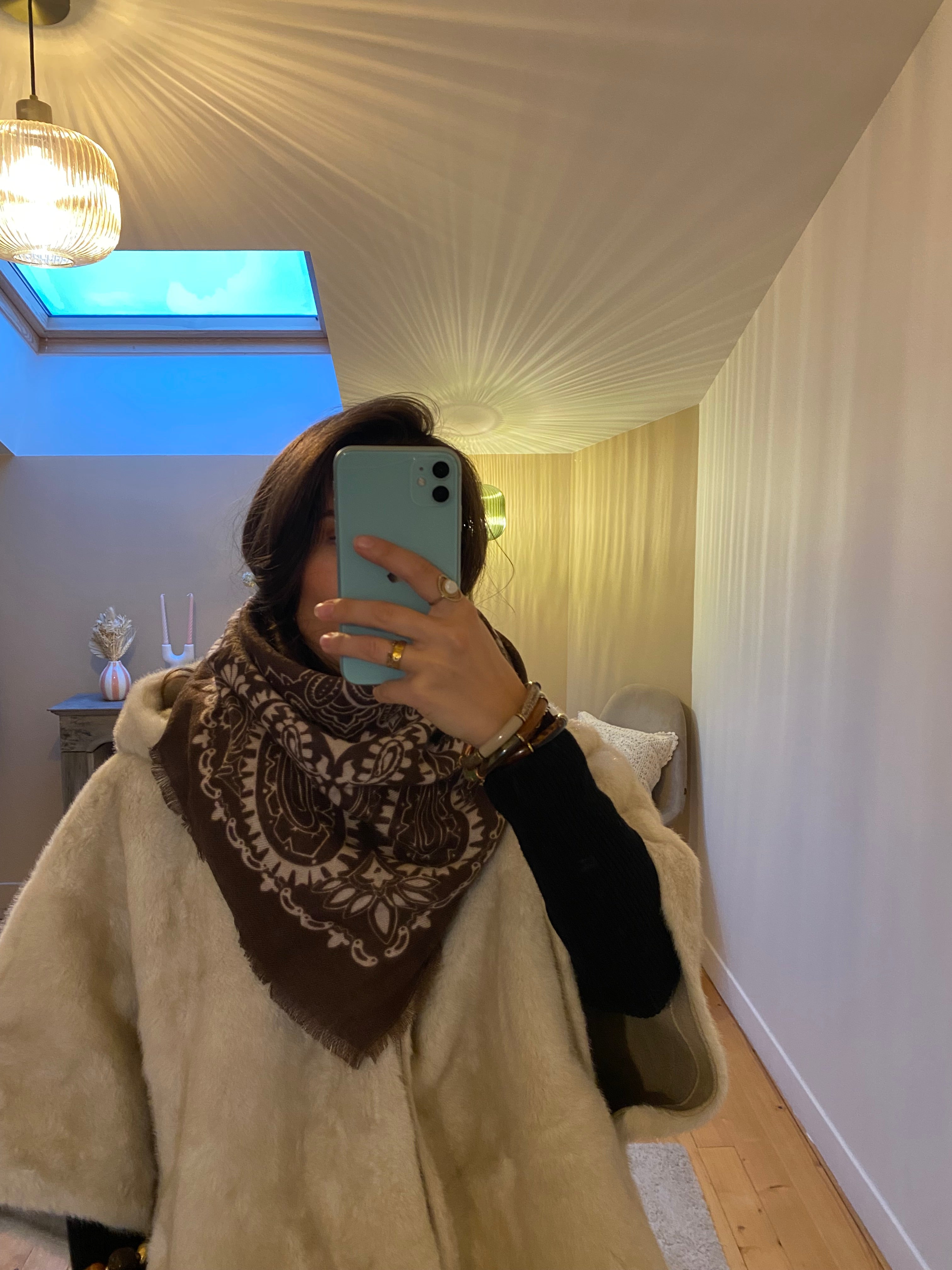 Foulard Jake - Chocolat