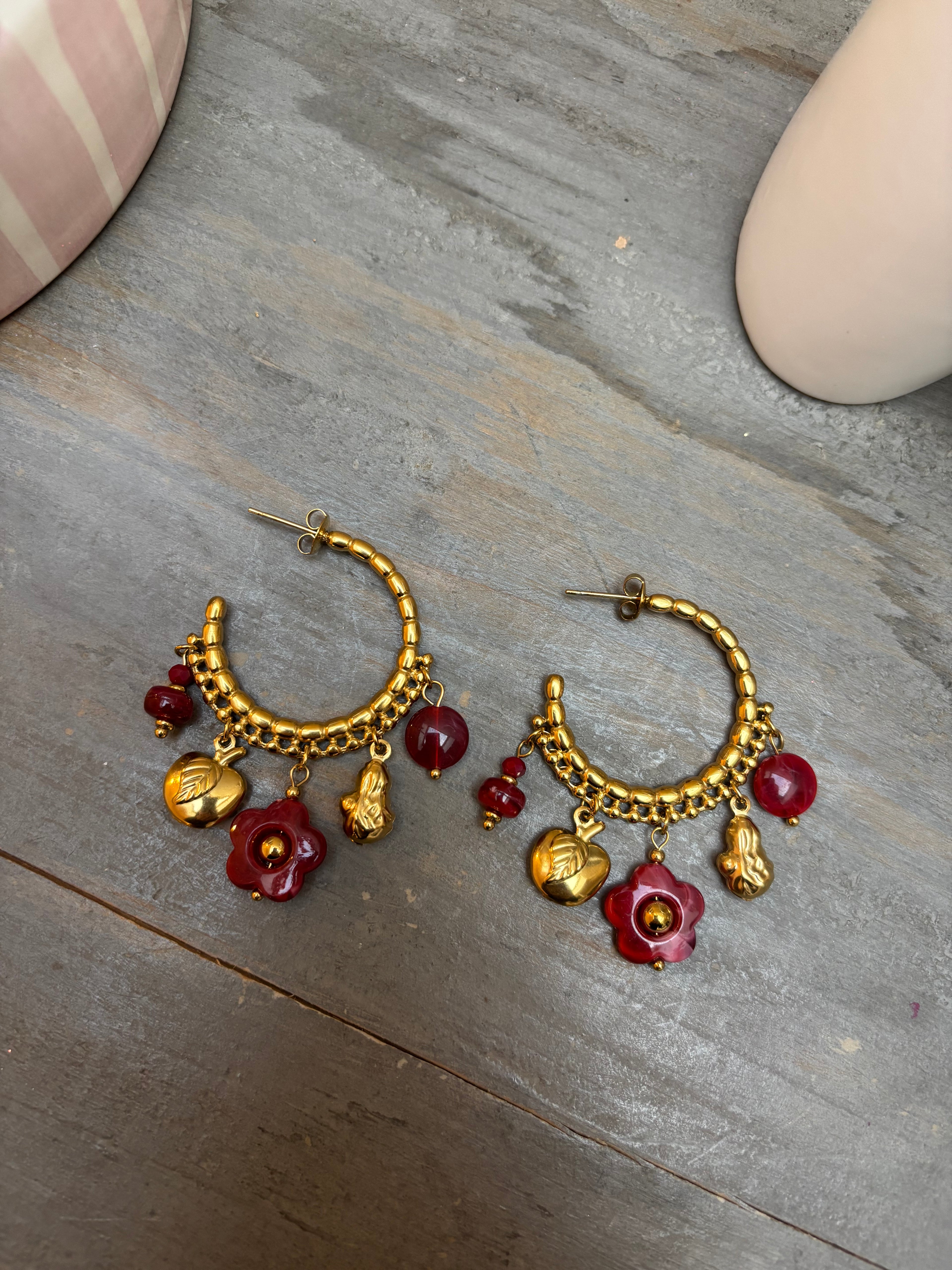 Boucles d'oreilles Louisa - Bordeaux
