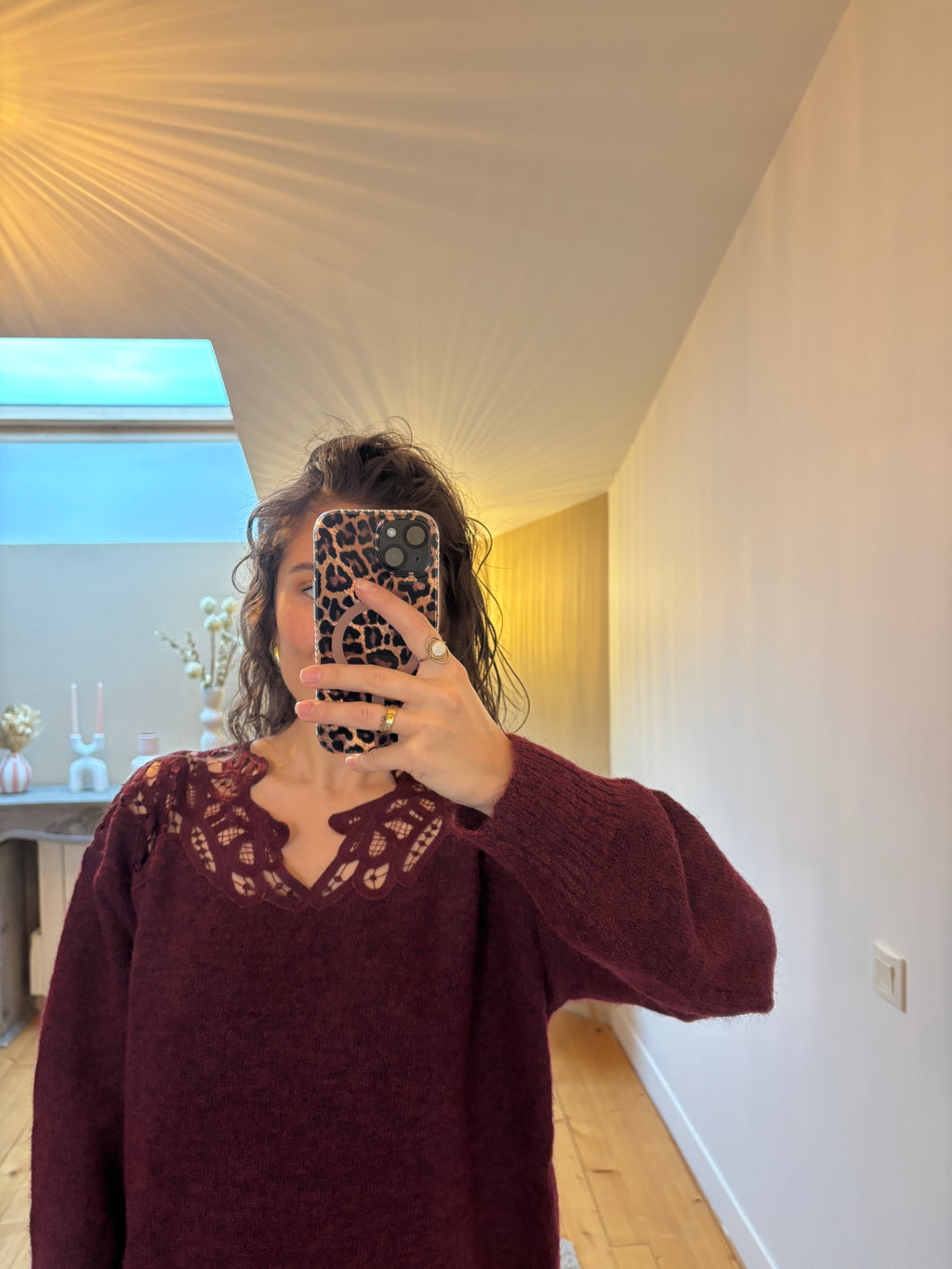 Pull Talia - Bordeaux