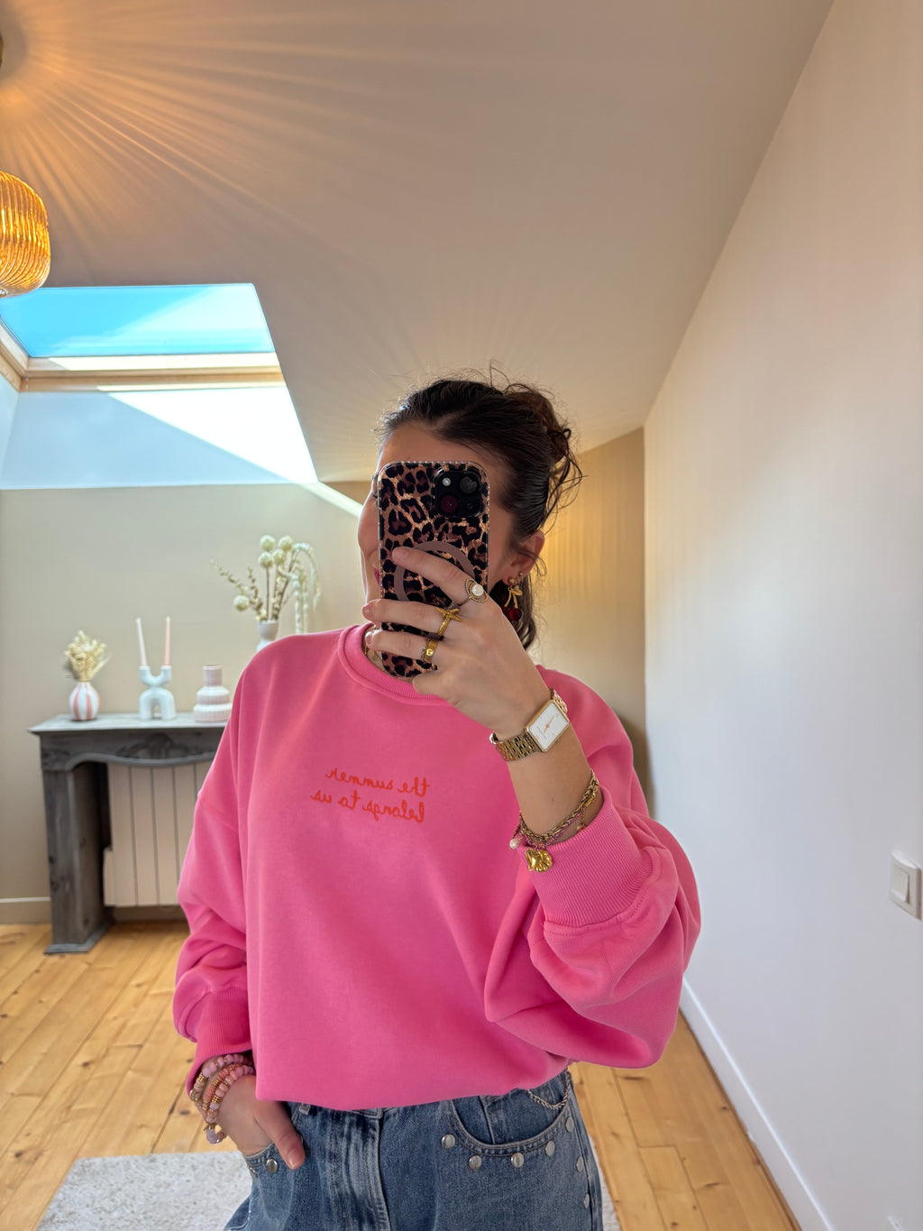 Sweat Homard - Rose
