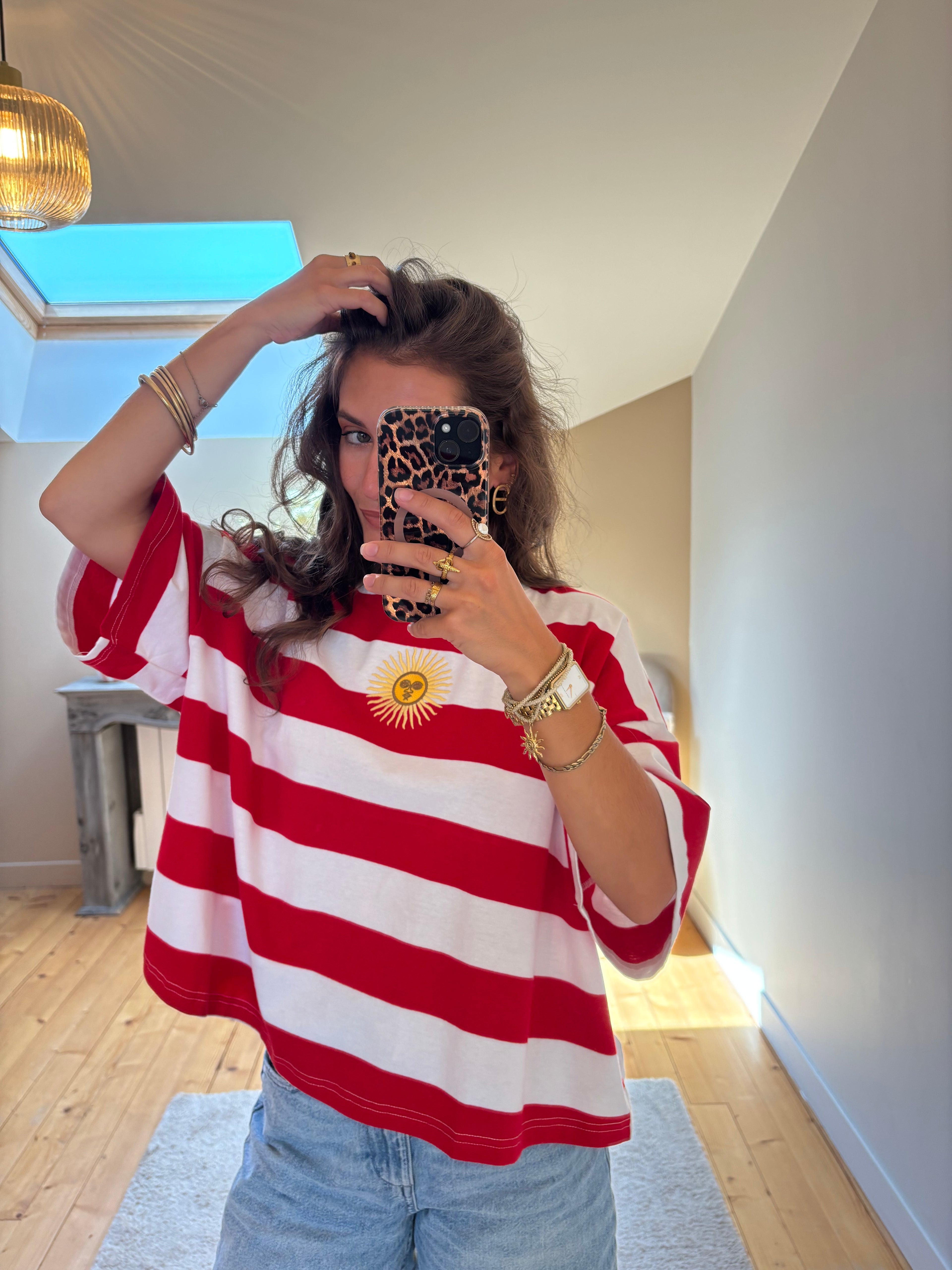 T-shirt Milos - Rouge