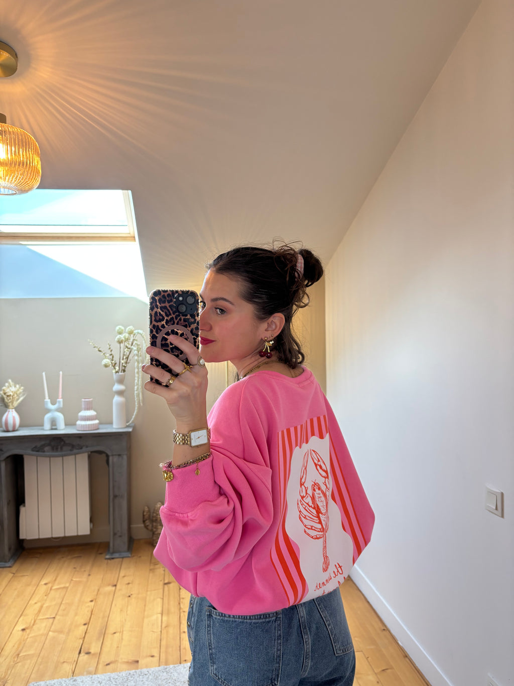 Sweat Homard - Rose