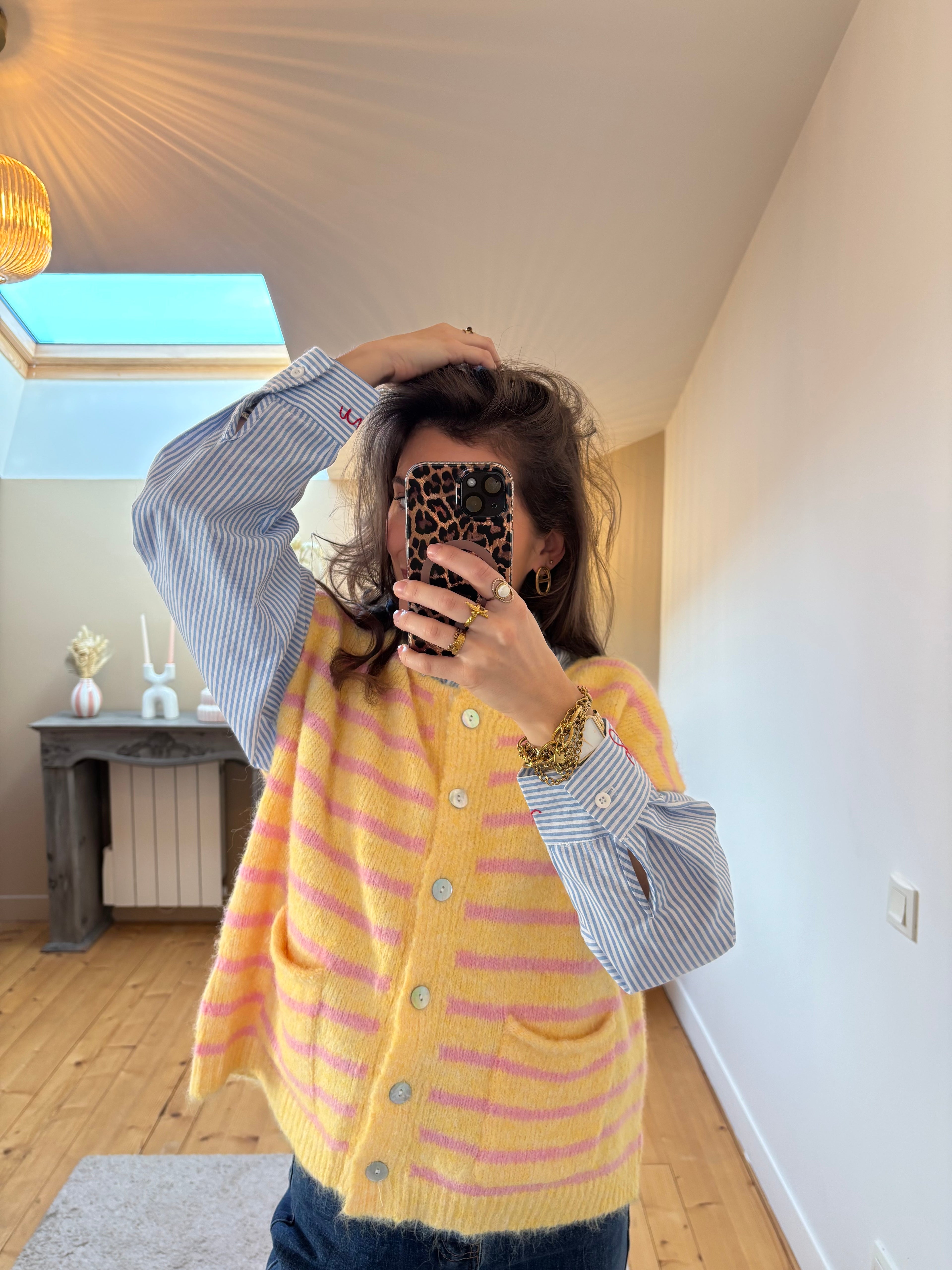 Gilet sans manches Camille - Jaune