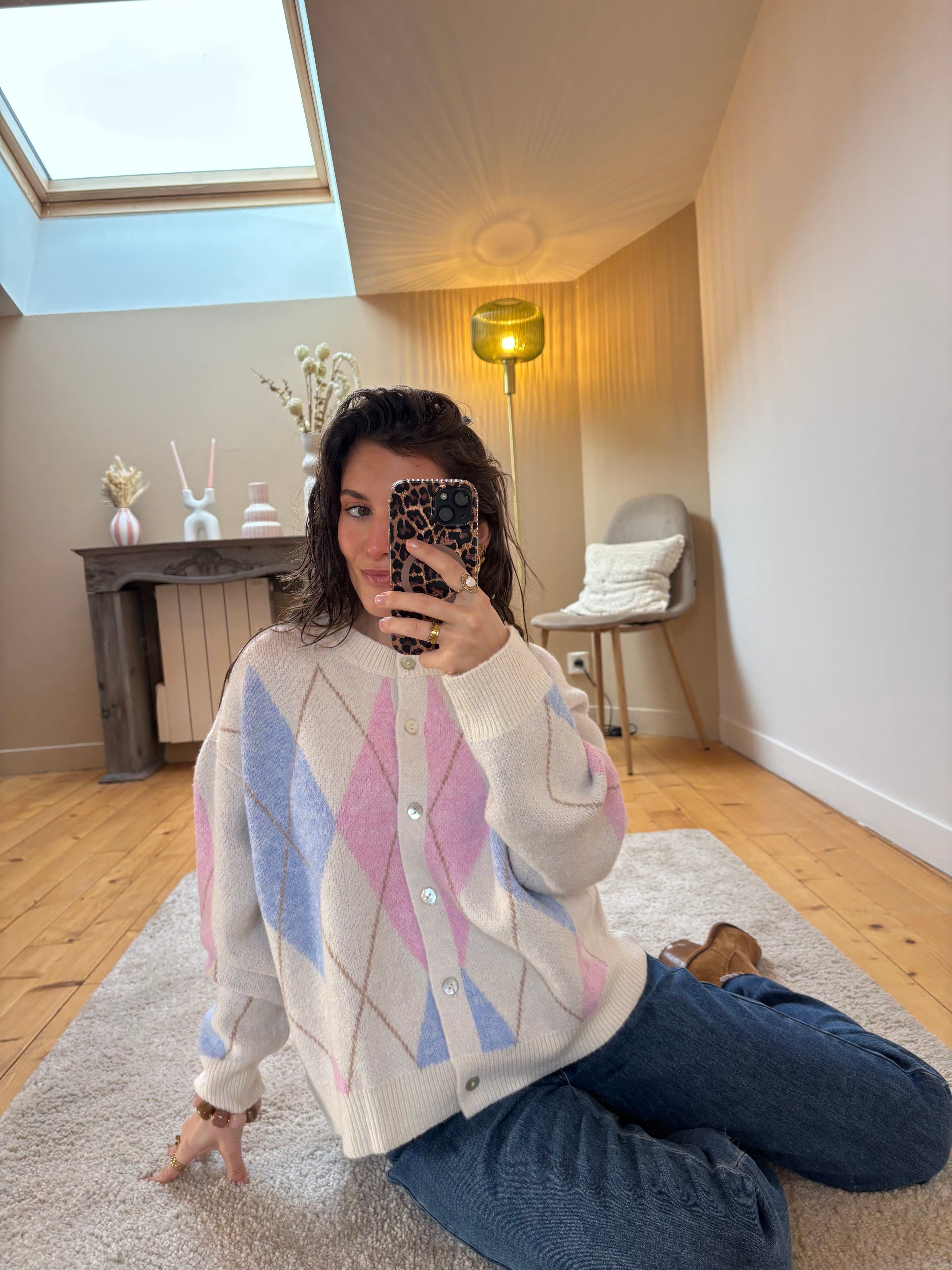 Cardigan Églantine - Beige