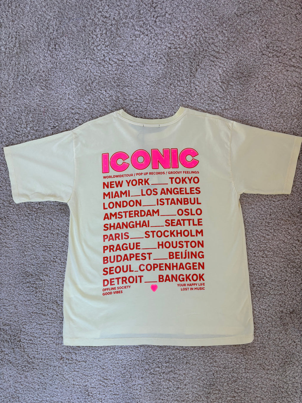T-shirt Iconic - Jaune