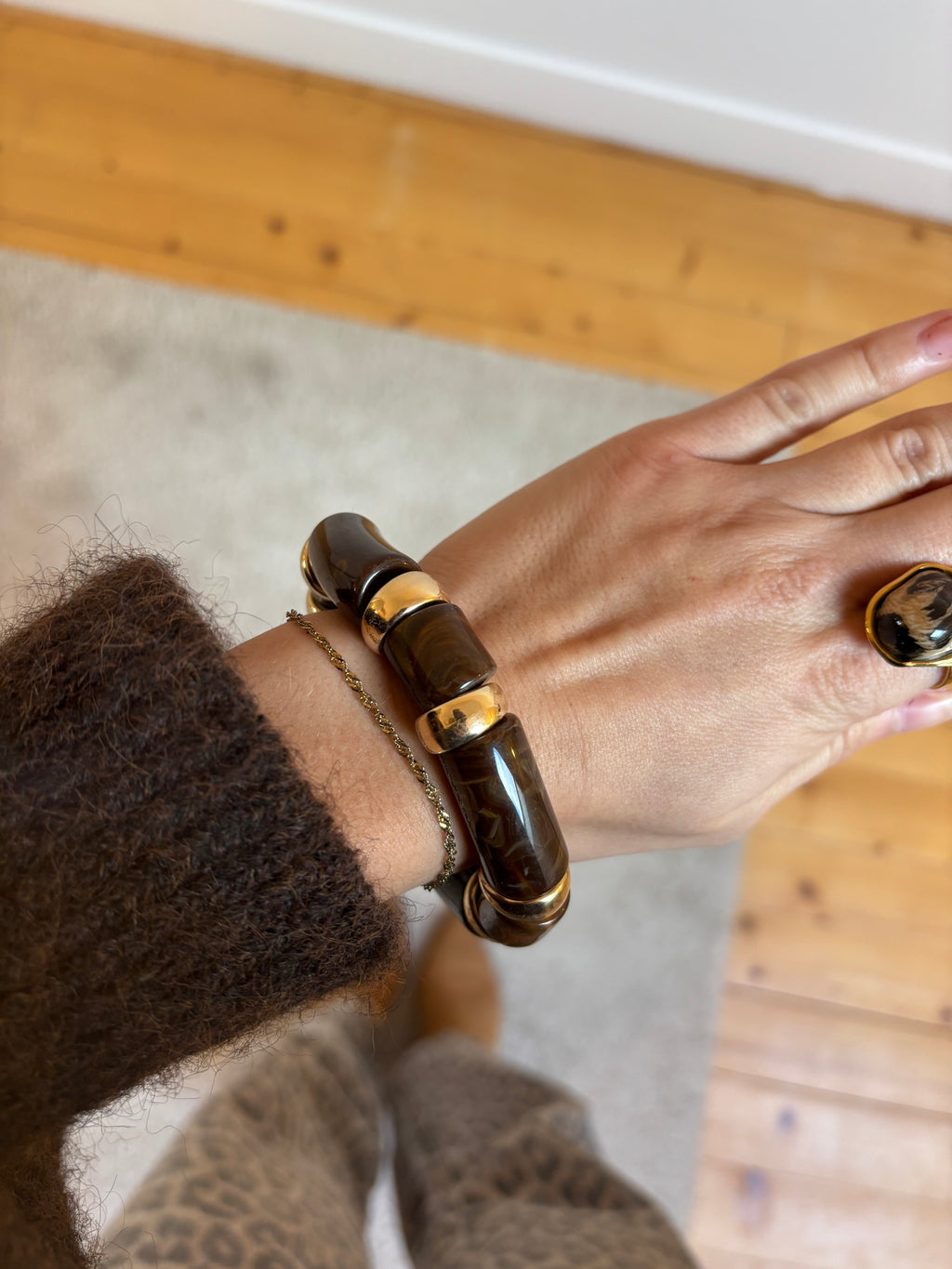 Bracelet Lou - Chocolat