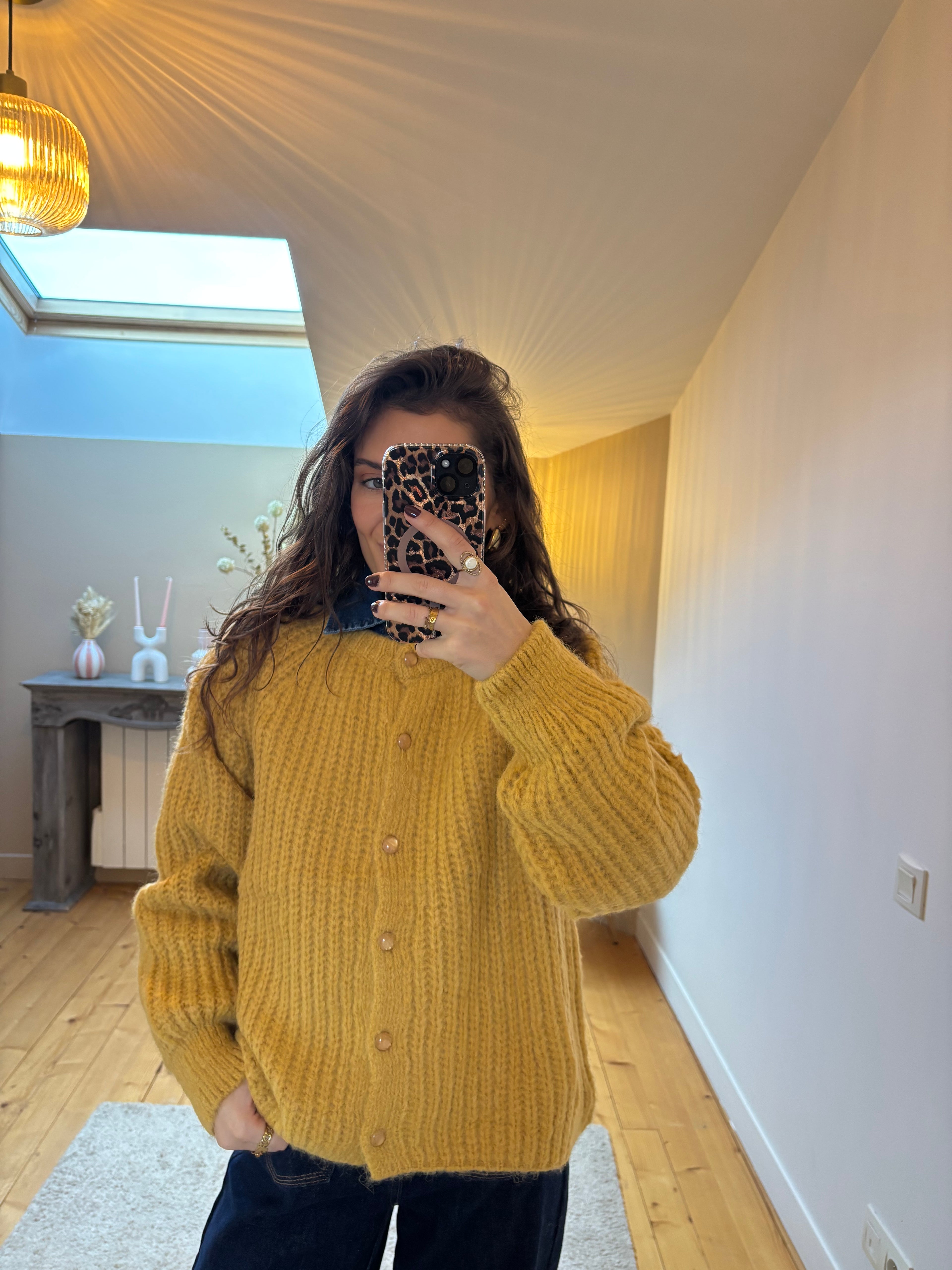 Cardigan Lola - Moutarde