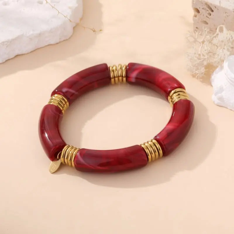 Bracelet Hailie - Bordeaux