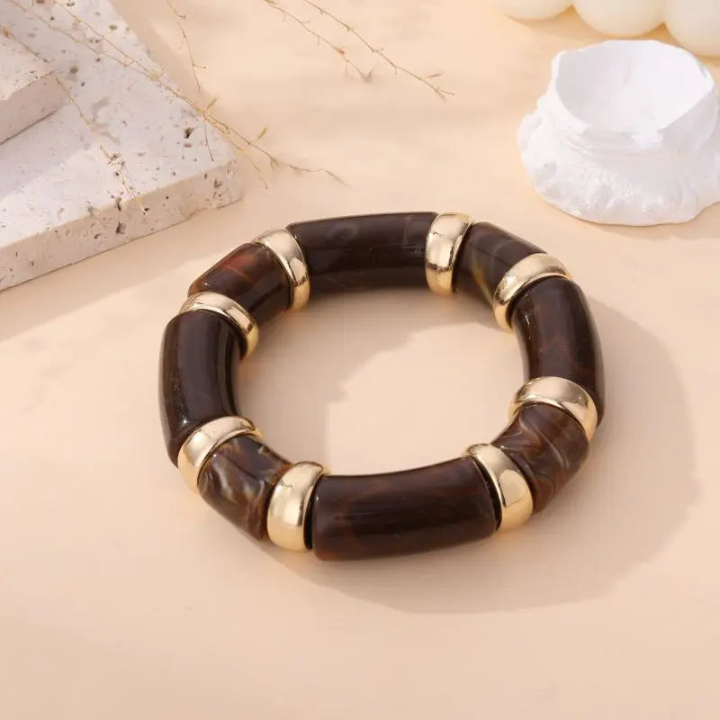 Bracelet Lou - Chocolat