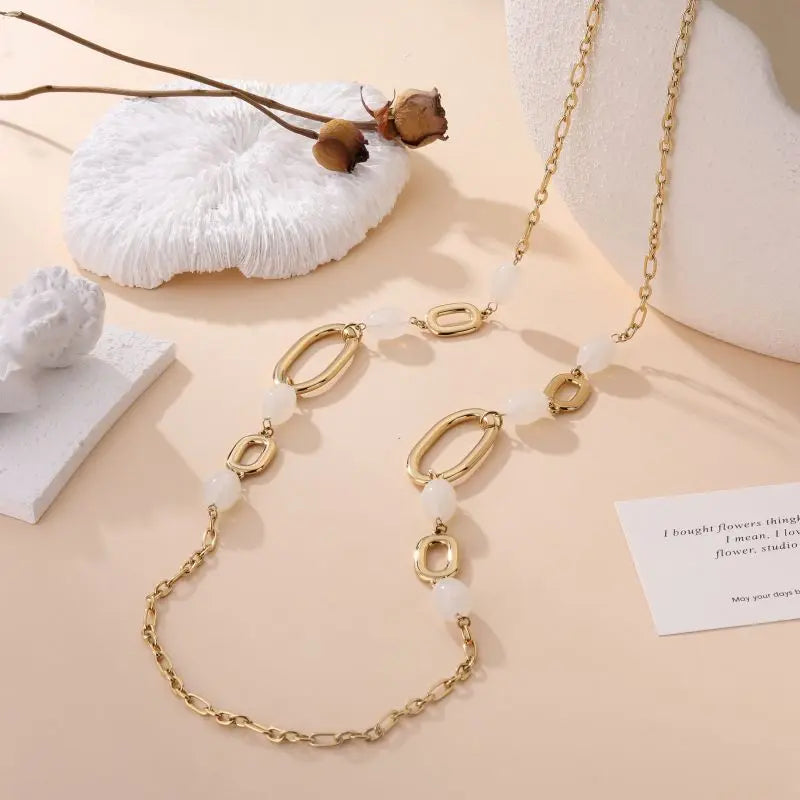 Collier Cressida - Blanc